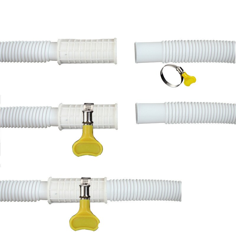 Manguera flexible de drenaje de aire acondicionado, tubo de extensión de entrada de agua Universal para grifo de lavadora, accesorios de baño, 1M