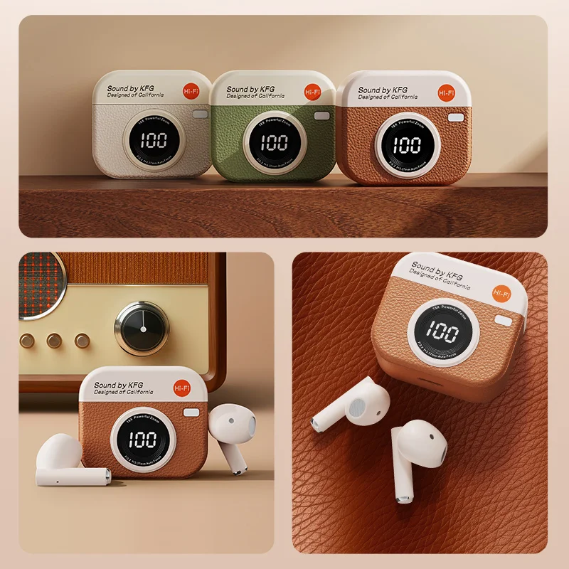 Xiaomi MIJIA Q86 TWS Wireless Earphones with 5.4 Bluetooth 36 Hours Play Back Sport Earbuds with LED Display Headphones and Mic