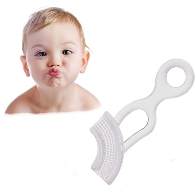 Baby Bijtring Baby Hand-type Melktanden Tandenborstel Milieuvriendelijk Baby Bijtring Tandjes Ring
