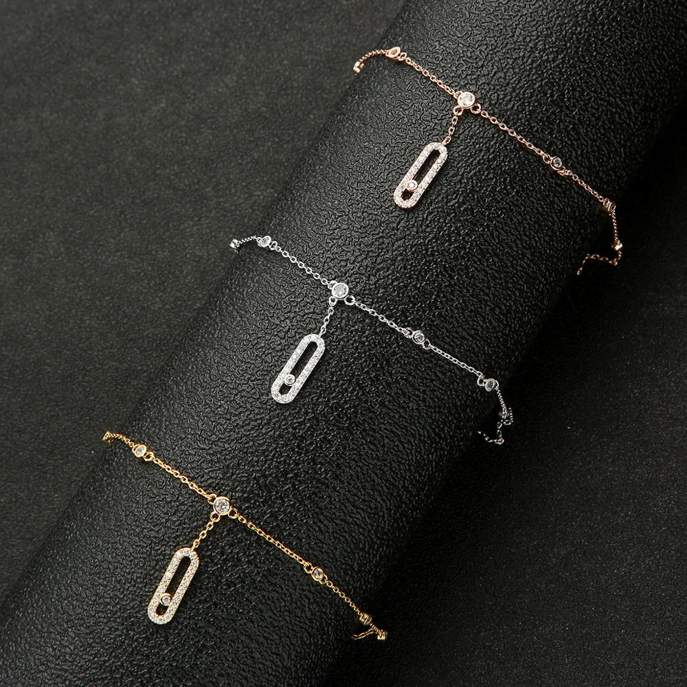 Frauen Mikro pflastern einstellen zirkonia fußkettchen kette Frauen Barfuß Sandalen Fußkettchen, Fuß Kette Schmuck HXJ001