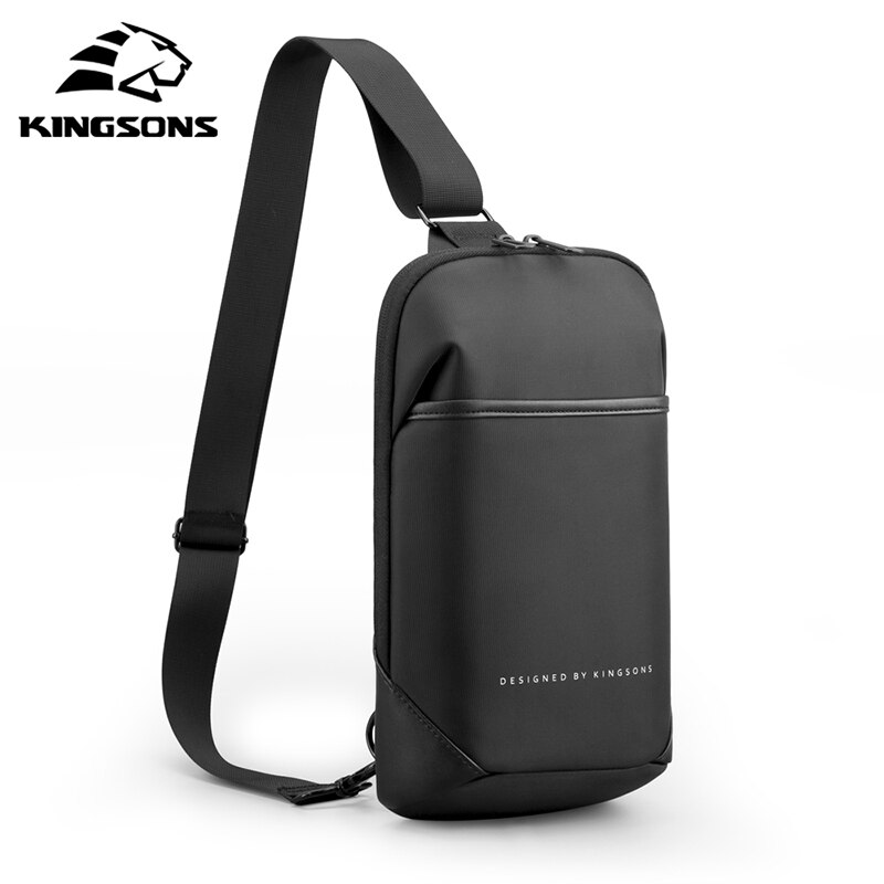 Kingsons Anti-Diefstal Crossbody Tassen Mannelijke Waterdicht Borst Pakken Korte Trip Messenger Sling Bag Schouder Borst Bag: Default Title