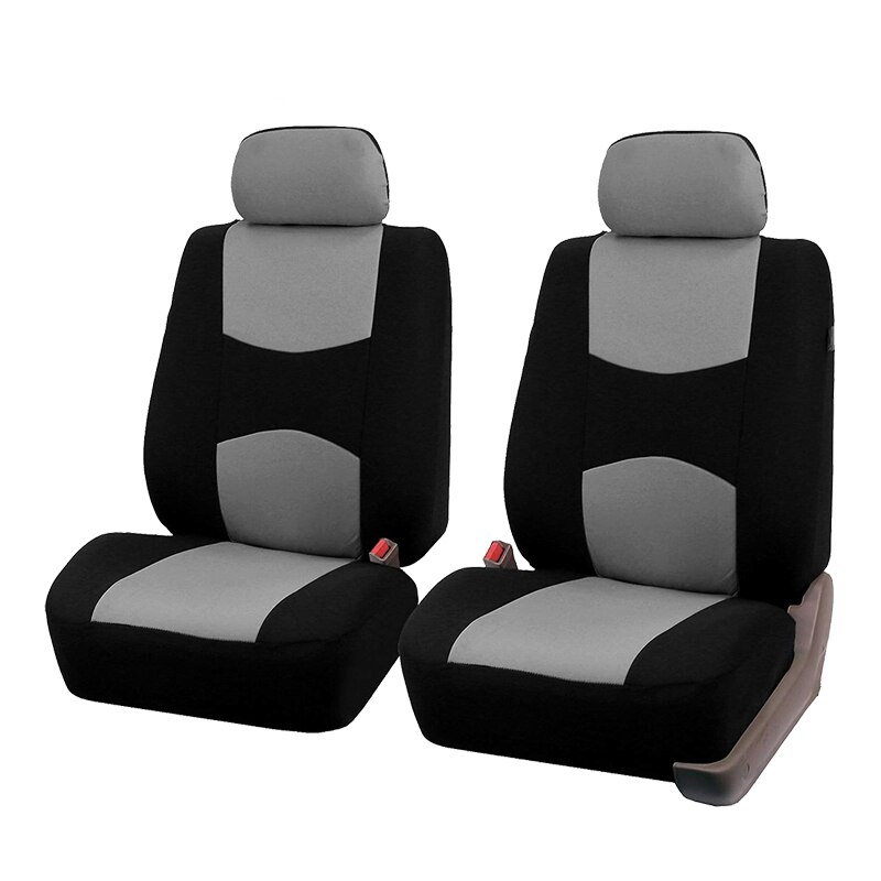 Volledige Set Auto Auto Stoelhoezen Voor Seat Bescherming Cover Voertuig Stoelhoezen Universele Auto Accessoires Auto-Styling: 2 piece gray cover