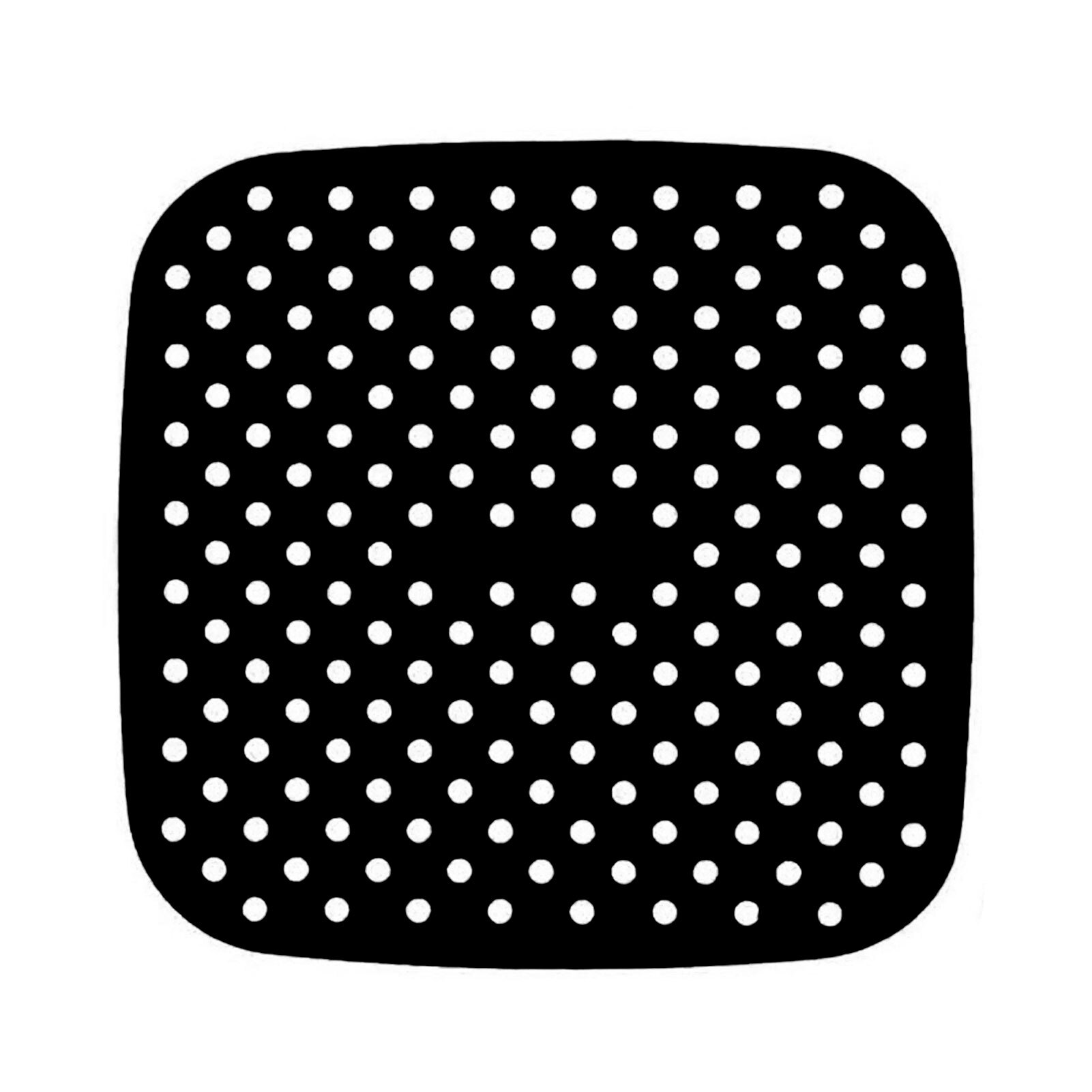 Herramientas de cocina, utensilios de cocina, freidora de aire reutilizable con forro de silicona antideslizante, suministros de freidora de aire cuadrados, accesorios para freidora: Black 7.5inch