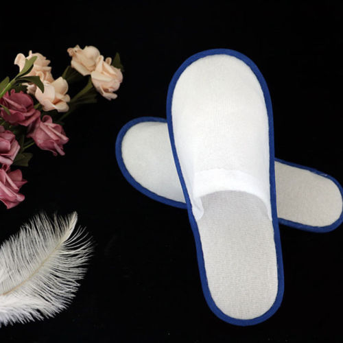 1 paar Wit Katoen Slippers Hotel SPA Wegwerp Schoenen Thuis Gast Supply Slippers