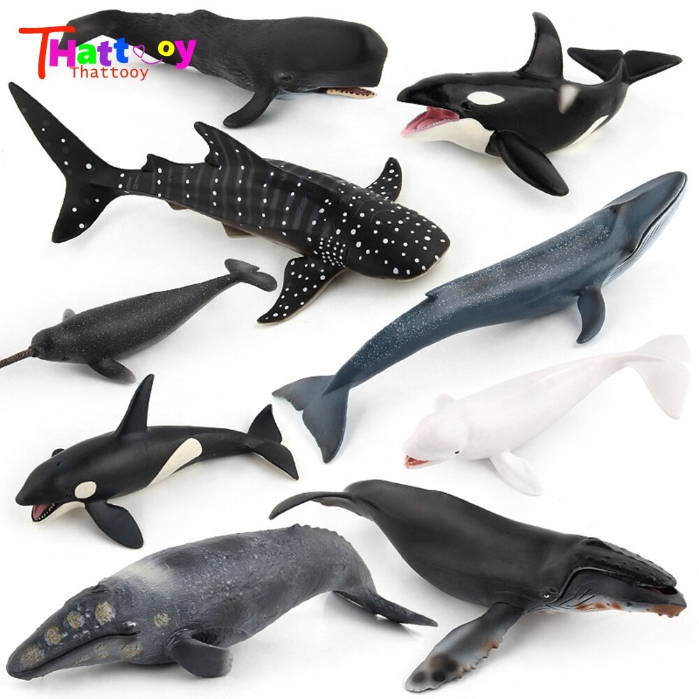 Classic Toys Whales Blue Whales Marine Animal Models Undersea Creatures Killer Sharks Whales Series Whale Toys