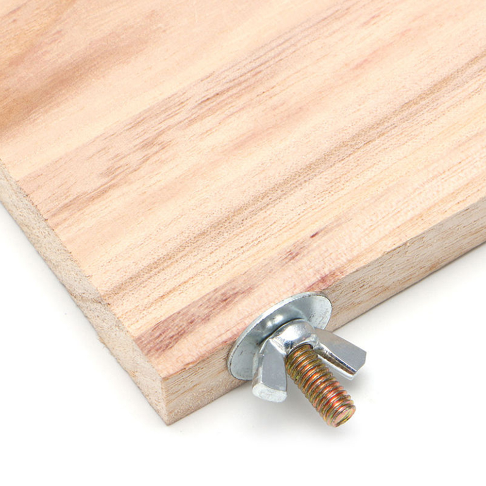 Madera Natural loro jaula para pájaros perchas soporte plataforma periquitos y mascotas de madera Budgie juguetes suministros colgantes 13cm x 9cm