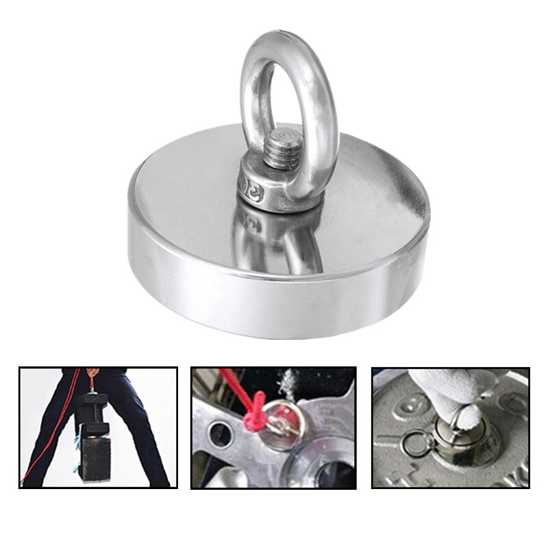 1PCs Super Strong Magnet Fishing Powerful Magnetic Search Magnet Aimant Puissant Neodymium Magnets Salvage Fishing Hook Magnets
