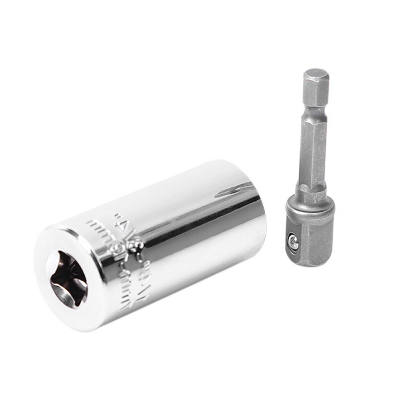 Jeu de douilles à cliquet, clé universelle, clé universelle, adaptateur pour perceuse électrique multifonctionnel, outils à main de voiture Kit de réparation, tournevis 7-19mm