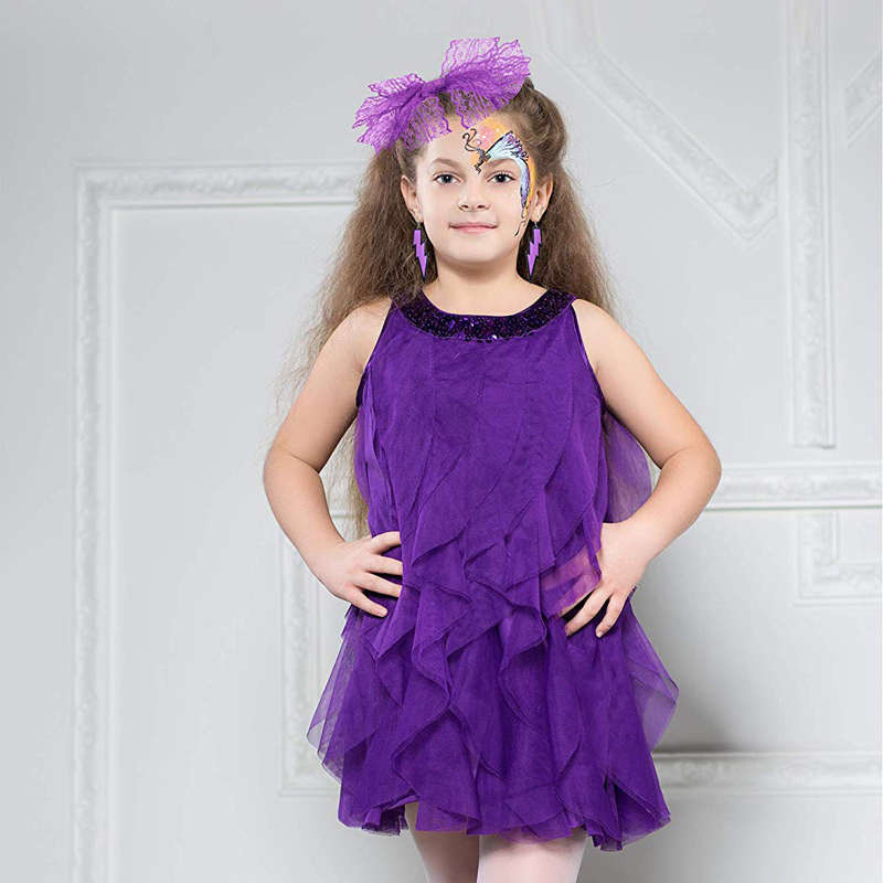 80's Kanten Hoofdband Kostuum Accessoires Voor Jaren 80 Themafeest, Zonder Hoofdpijn Neon Kanten Strik Hoofdband