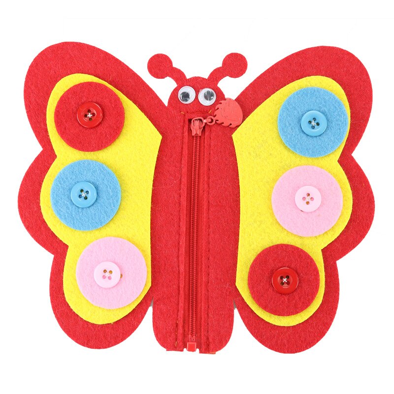 Hand Zipper Button Teaching Kindergarten Manual Diy Weave Cloth Early Learning Education Toys Montessori Baby Teaching Toys: style 6