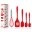 Silicagel keukengerei pak schraper 5 stuks bakgereedschapset pan panschep silicagel schraper: Rood