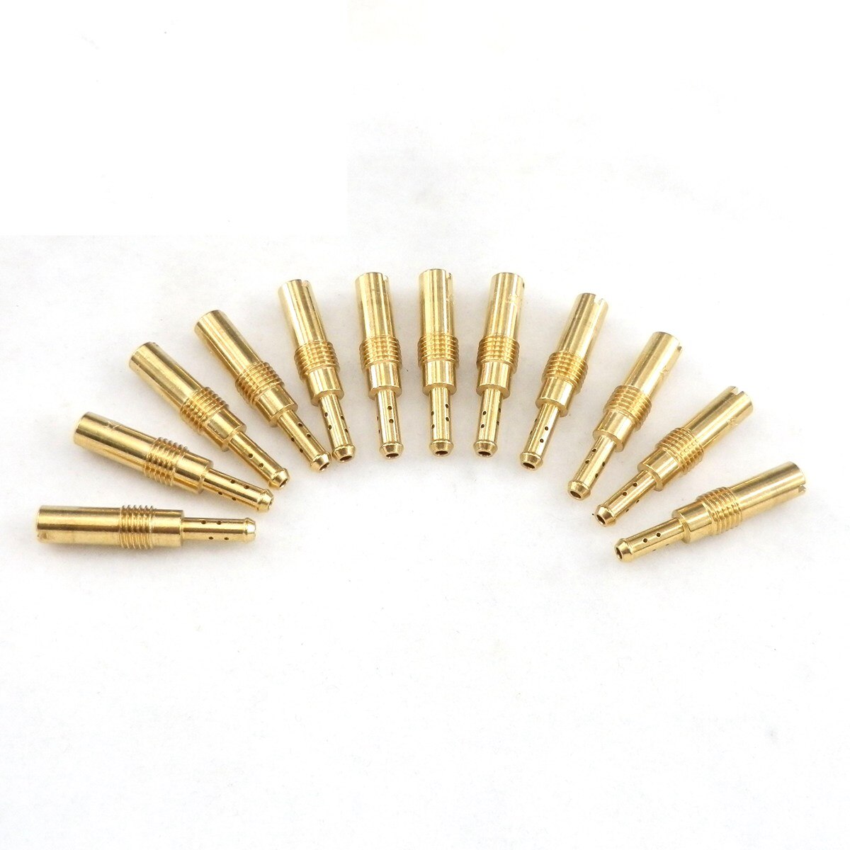 Carburador Pilot Jet de 12 Uds. De cobre para motocicleta Carb GY6 PWK Keihin