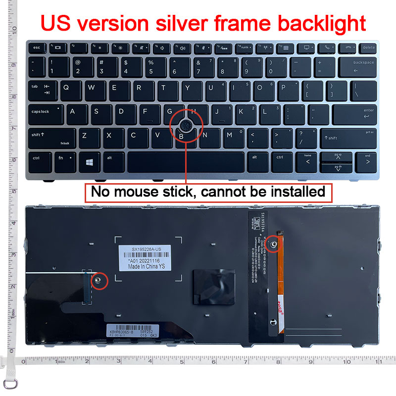 US Backlit Keyboard FOR HP Elitebook 730 G5/735 G5/830 G5/835 G5/836 G5/HSN-I12C HSN-I30C laptop keyboard: PURPLE