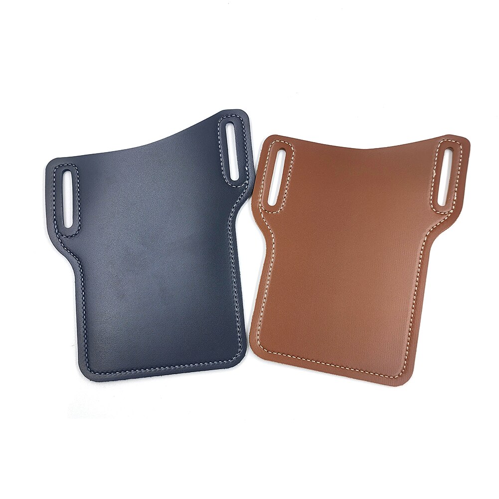Mannen Mobiel Loop Holster Taille Tas Lederen Telefoon Case Telefoon Portemonnee Loop Holster Case Riem Taille Bag Purse Portemonnee Camping