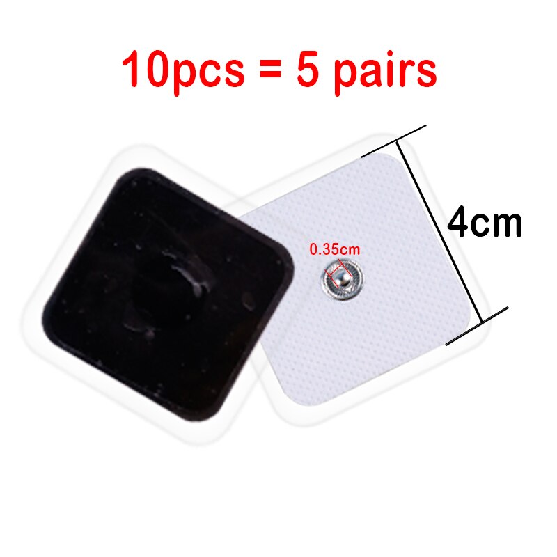 Electrodos Tens para mioestimulador, máquina de terapia de fisioterapia, almohadillas, masajeador adelgazante, Gel adhesivo, almohadilla de salud Tens, 10/20 piezas: Oro