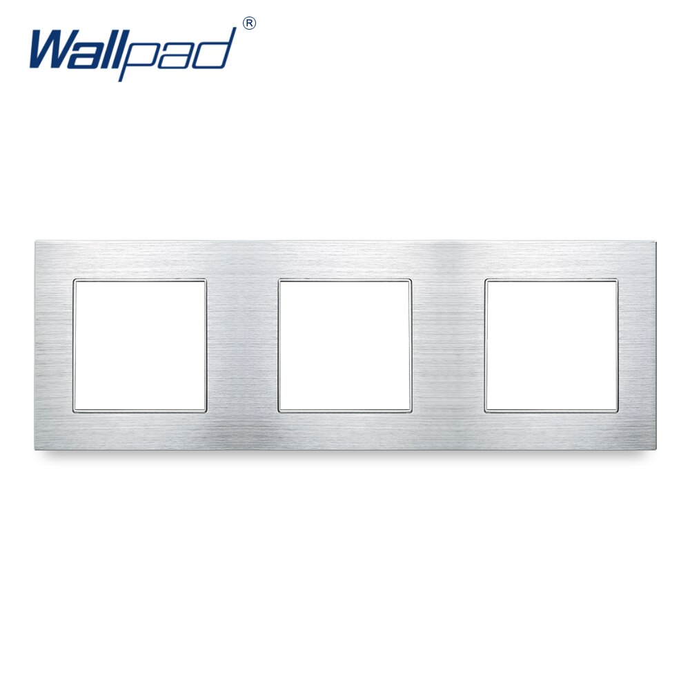 Wallpad Luxury Aluminum Alloy Panel Frame Silver Hotel Panel Vertical and Horizon Frame 1 2 3 4 5 Frames Panel Only: 3