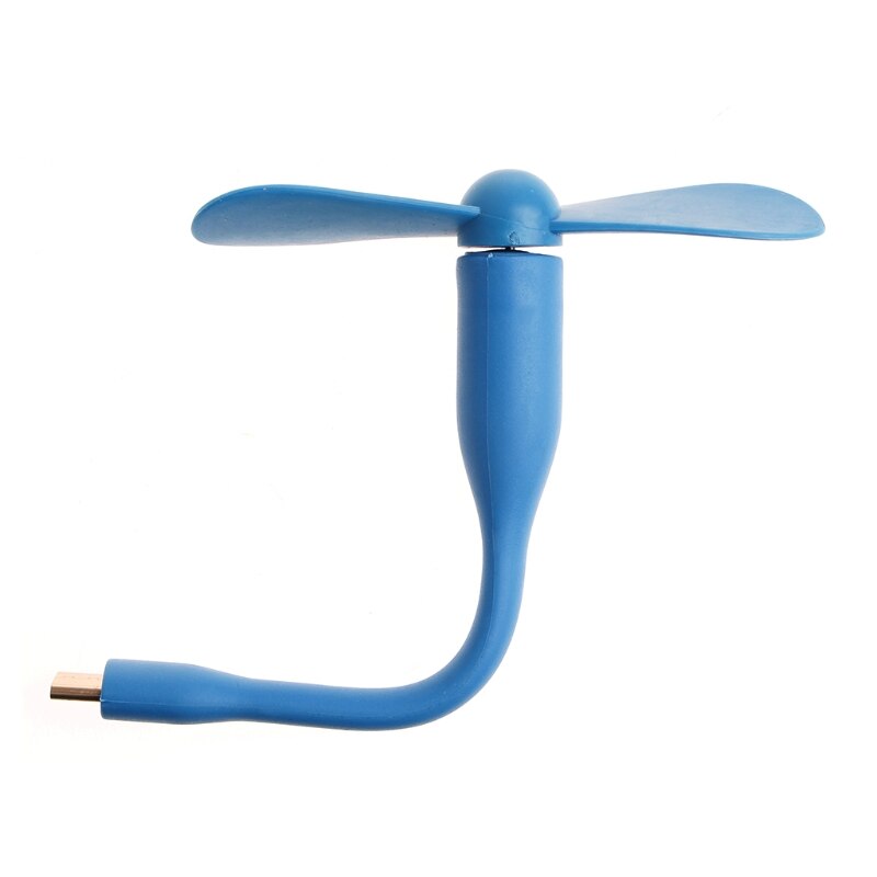 USB tipo C, Mini ventilador TPE portátil Flexible para Samsung S8 LG G6 Macbook con puerto tipo C