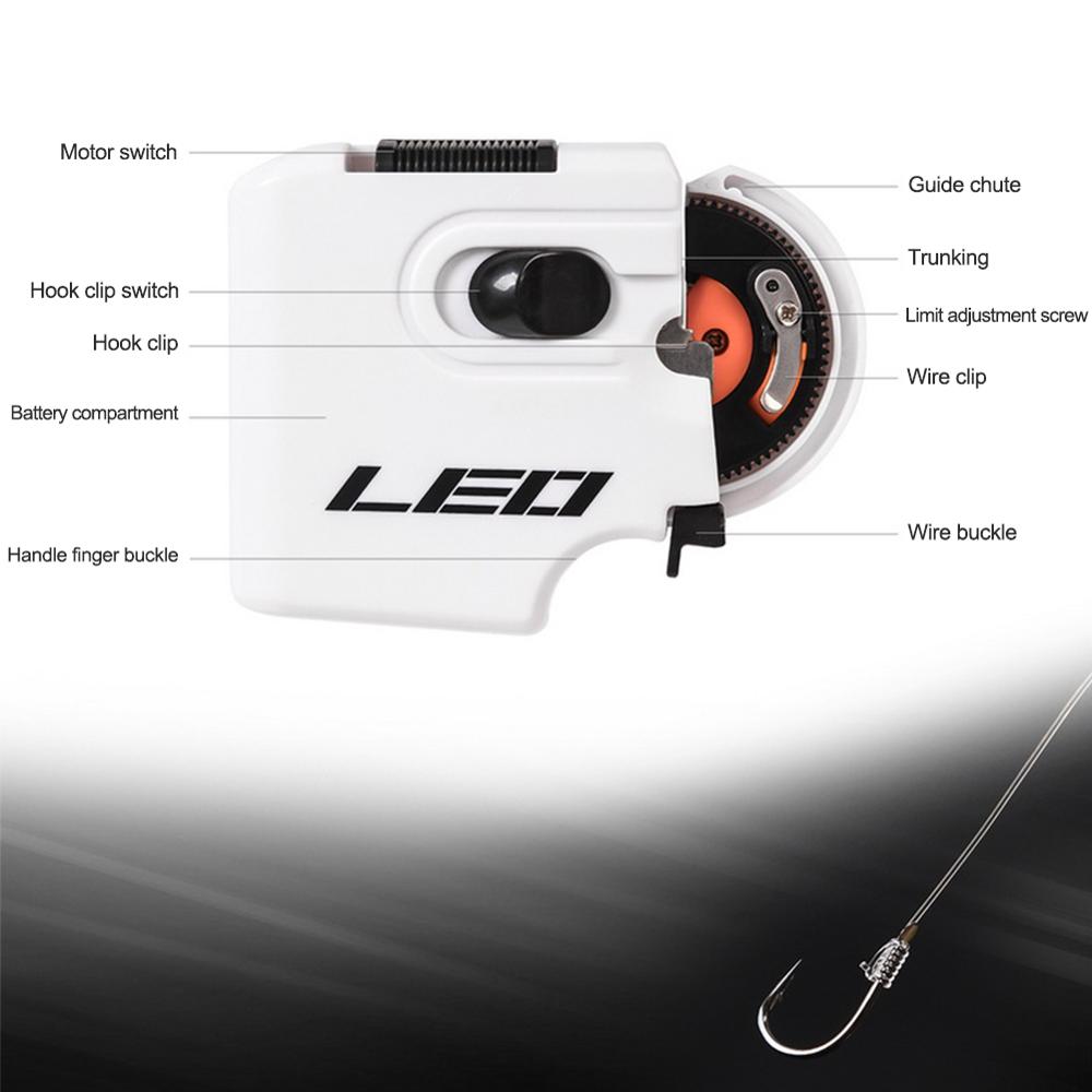Electric Automatic Hook Device Hooking Fishing Line Winder Portable Automatic Hook Machine Tool