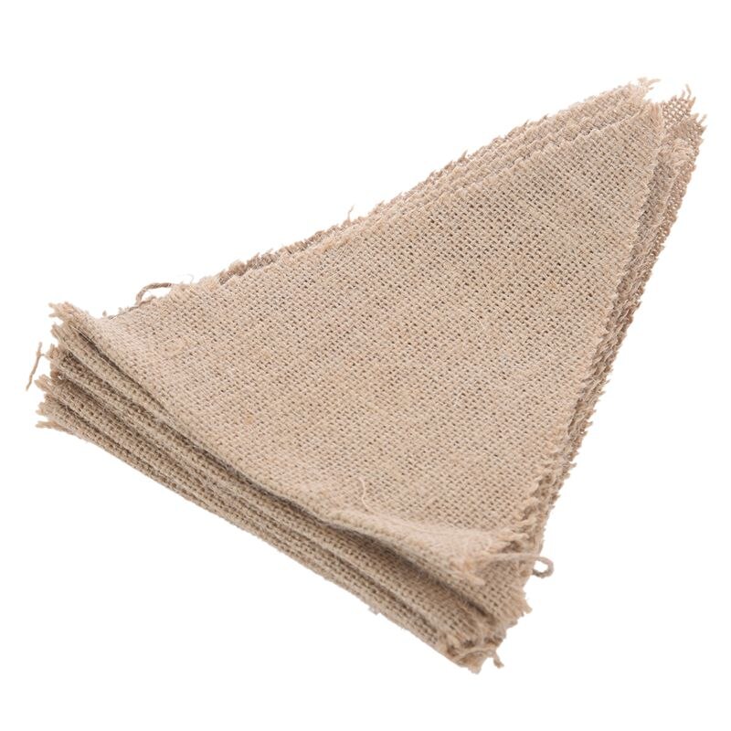 JEYL 3.7M Rustic Jute Hessian Burlap Lace Bunting Shabby Chic Wedding Banner