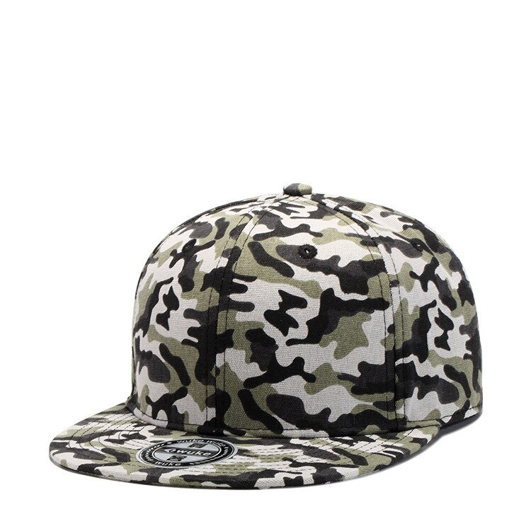 Sommer baseball kasketter mænd camouflage hip hop 5 panel snapback hat til kvinder touca gorras planas casquette chapeau 18 stile: W138