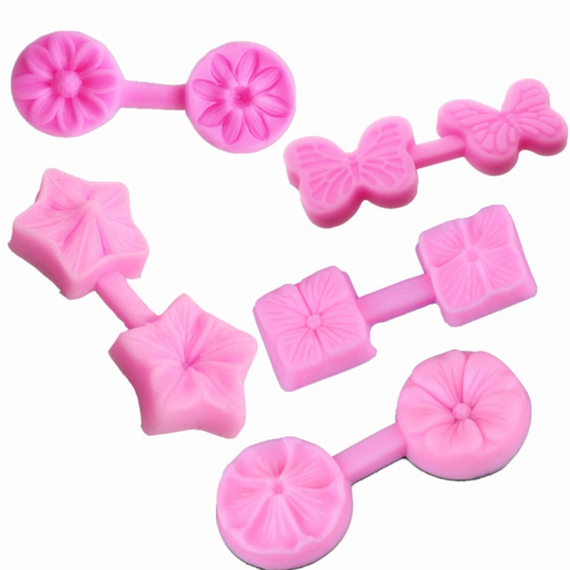 Divers moules de pétale de fleur Silicone | directe, moule à gâteau Fondant, moule de décoration au chocolat, moule de cuisson, outils