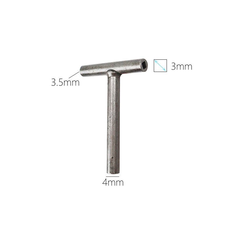 Herramienta de ajuste de válvula de motor de motocicleta, llave de tornillo de válvula hexagonal cuadrada, 8mm, 9mm, 10mm, manómetro de 0,02 a 1mm: T Spanner