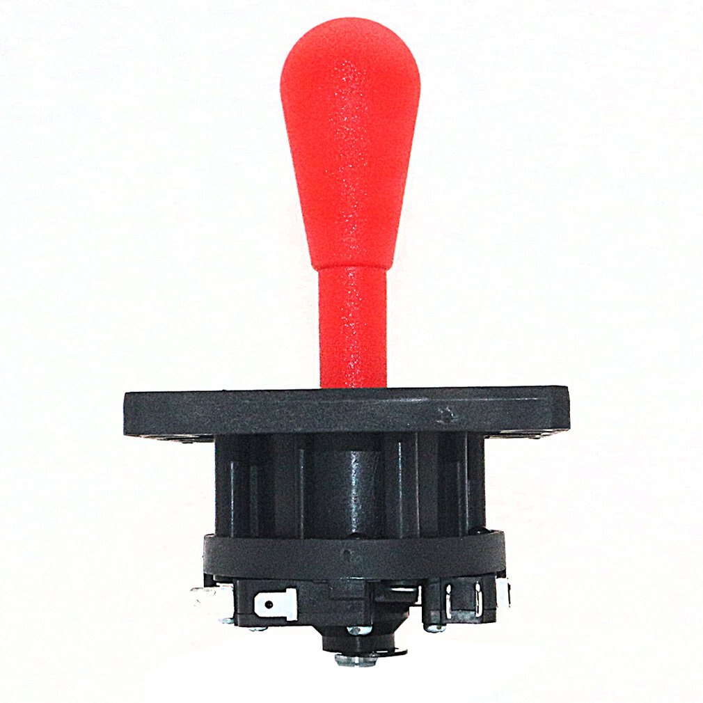 Amerikaanse Nylon Rocker Joystick Plastic Elliptische Rocker Ronde Bodem Micro-Motion Vechten Arcade Handvat Rocker: Rood