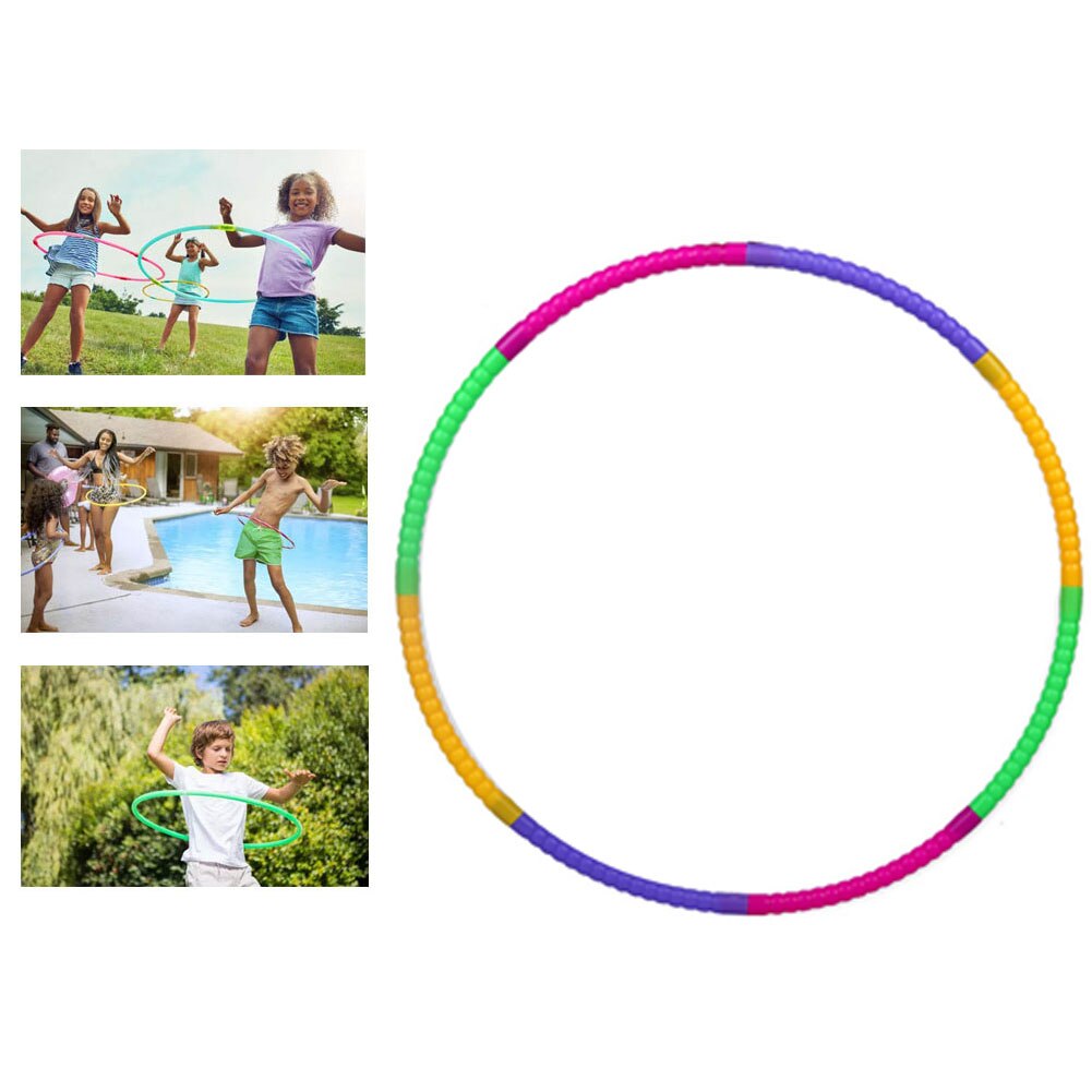 3Pcs Gewogen Oefening Hoepel Draagbare Splicing Fitness Hoepel Voor Kinderen Bodybuilding Gymnastiek Dance Spelen Kleurrijke Voor Traning