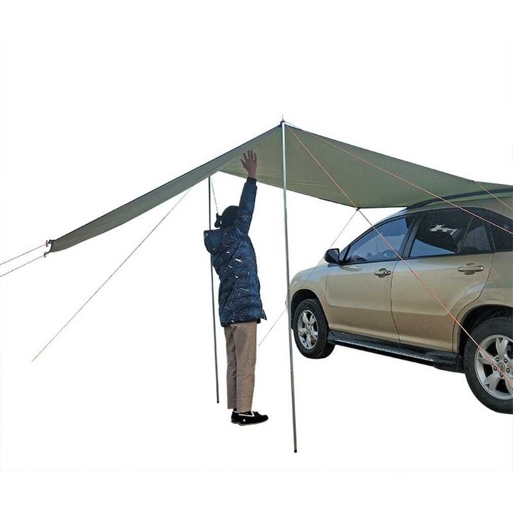 Toldo impermeable para techo de coche, tienda de campaña portátil UV para techo de automóvil, toldo de lluvia