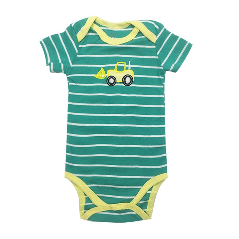 Barboteuse à manches courtes pour bébé garçon, 5 pièces/lot, barboteuse en coton pour -né