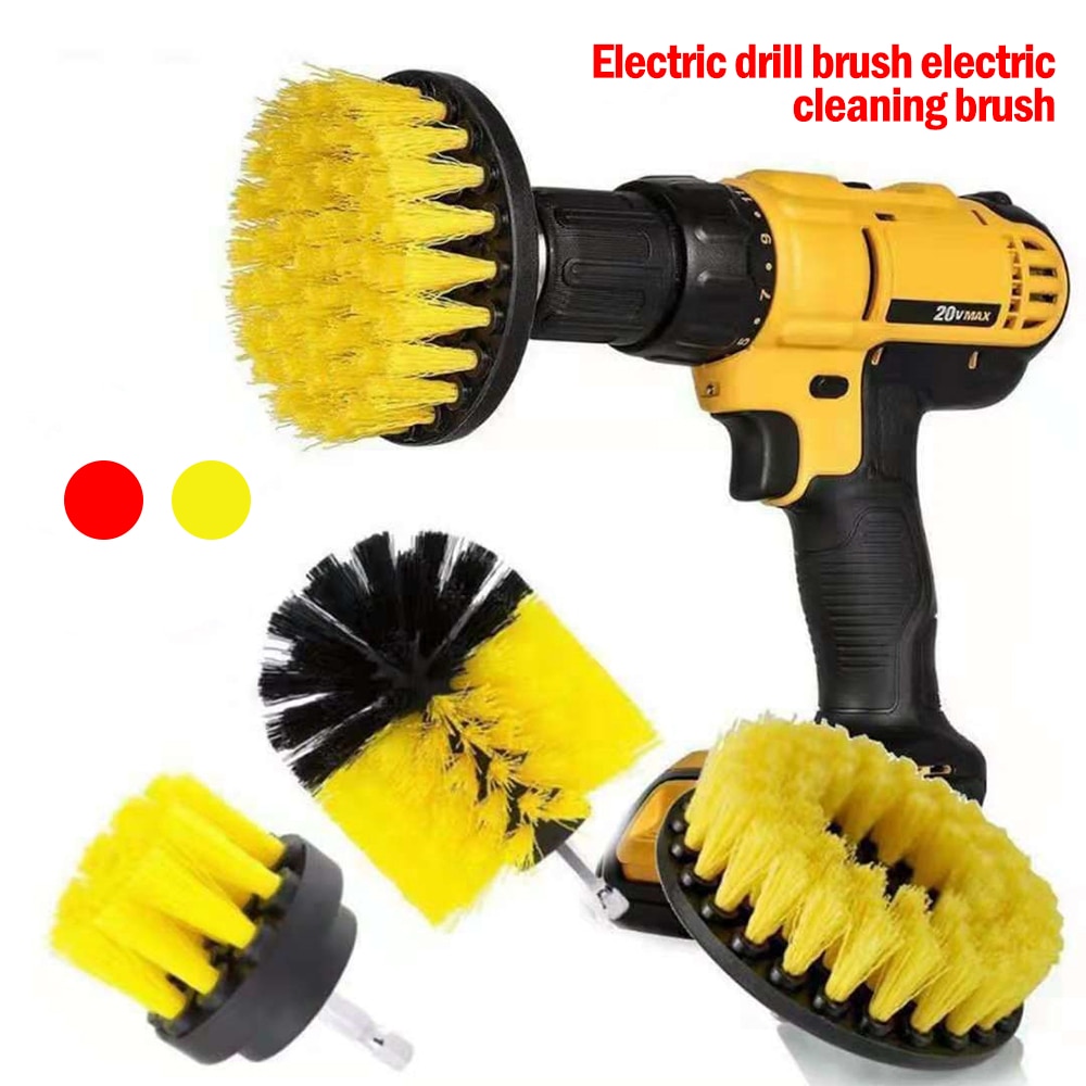 Drill Brush All Purpose Cleaner Scrubbing Brushes for Bathroom Surface Grout Tile Tub Shower Kitchen Auto Care Cleaning Tools