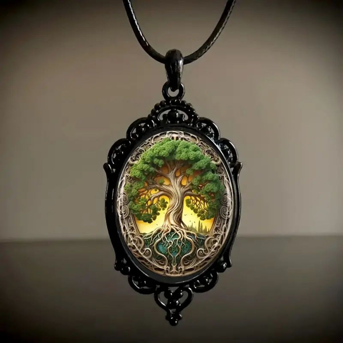 Collar gótico mago murciélago calabaza misterio mago vampiro murciélago collar joyería de Halloween accesorio bruja cuerda cadena gargantilla