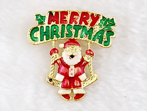 6 stks Kerst Broches Pin Bagde lijfje Broche Veiligheidsspelden voor DIY craft kerstboom Pin kerstman broches Kleding decor: 4