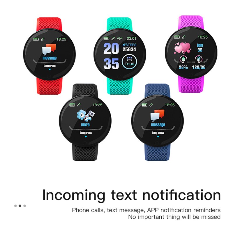 Montre connectée B28, moniteur de fréquence cardiaque, étanche, podomètre, pour Android A2