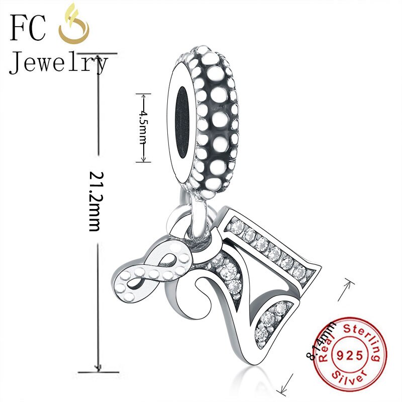 FC Monili Adatti Originale di Marca del Braccialetto di Fascino 925 di Pelliccia D'argento Mamma Del Cuore di Amore Del Cane Zampa Zircone Bead Per Fare Delle Donne berloque 2020: FC1450