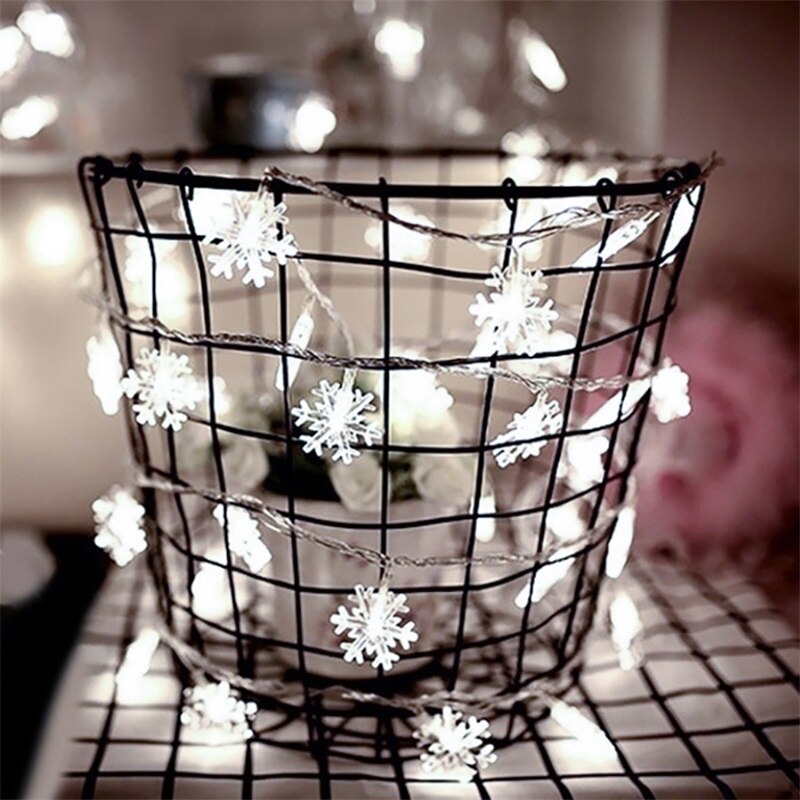 Christmas Decorations Lights Christmas Snowflake Led String Lights Snow Lights Christmas Tree Decorations