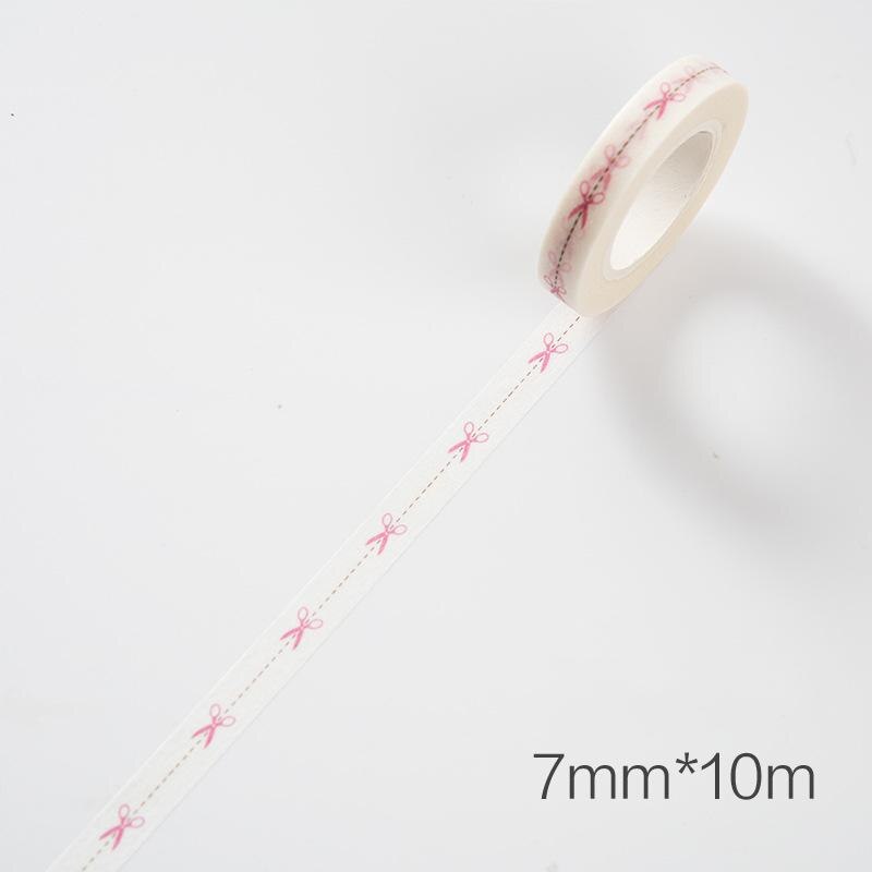 1pcs 10m*7mm Love And Leaves Scrapebooking Diy Sticker Decorative Masking Tape Paper Material Escolar Album Washi Tape