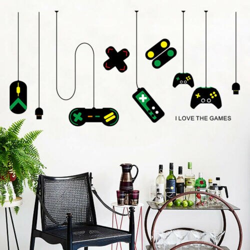 Gamer Console Joystick Muursticker Jongen Meisje Video Game Slaapkamer Room Decor Decal
