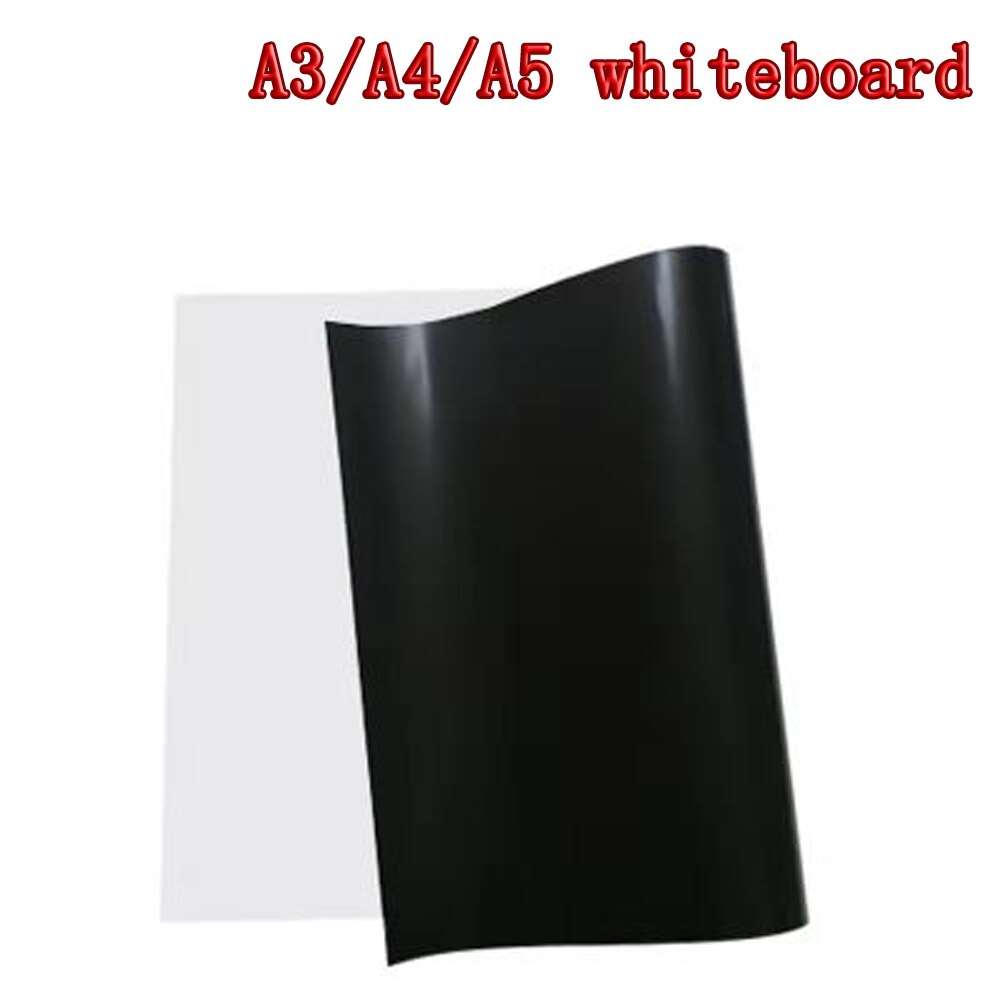 Magnet whiteboard  a3/a4/a5 blød magnetisk tavle slette tegne- og optagelsestavle til køleskab