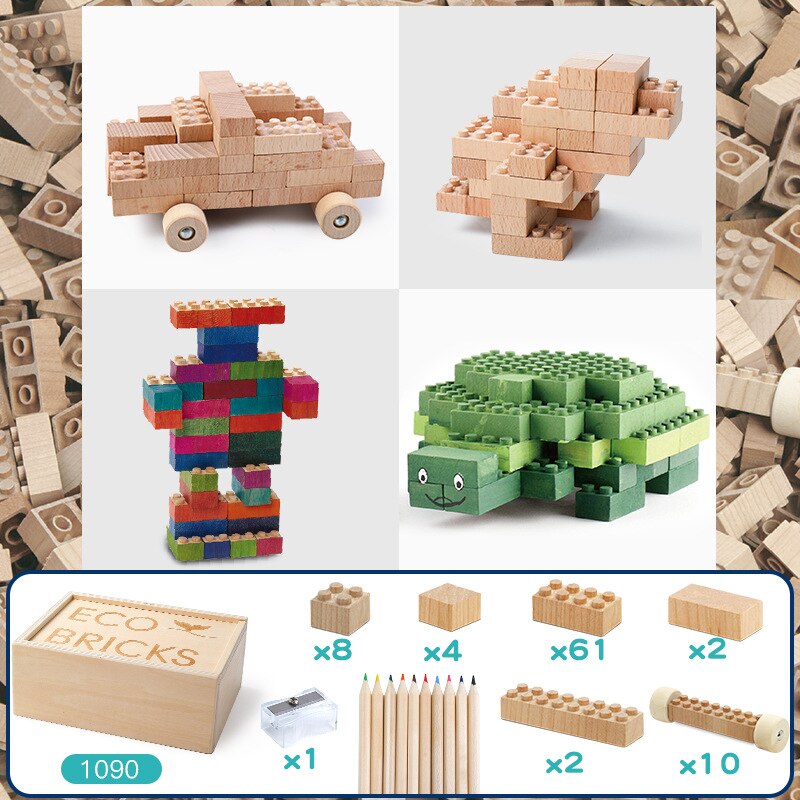 Creativo di Legno edificio bloccare Cervello Gioco Giocattoli per I Bambini Scherza il Regalo di Intrattenimento Interazione Intelligenza Giocattoli Educativi: 90pezzi