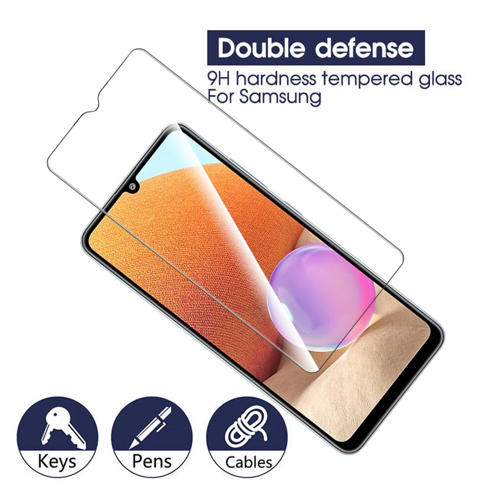 Schutz glas für samsung a 32 kamera objektiv screen protector Für samsung galaxy a32 4g 32a eine 32 a325f gehärtetem glas film