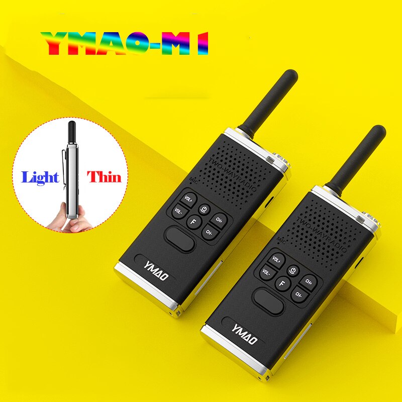 YMAO-walkie-talkie portátil uhf PMR446 PRS462, comunicador de Radio ham potente, linterna, transceptor HF, 2 uds.