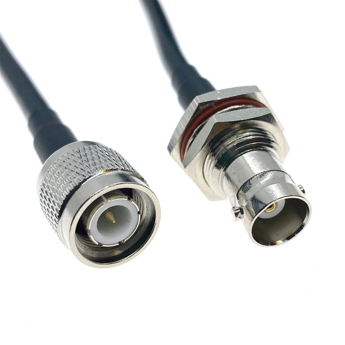TNC Male to BNC Female jack Bulkhea Adapter RG58 RF Coaxial Cable 50 Ohm for Video Camera System BNC Coax Extension Pigtail Cord
