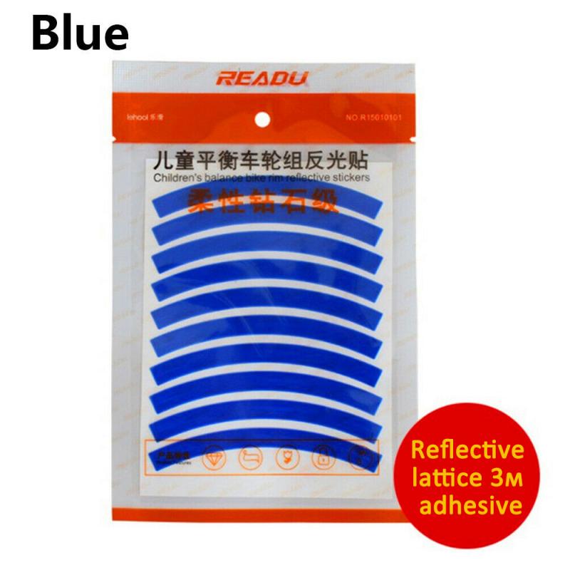 20 sztuk wioślarz odblaskowe naklejki koła naklejki taśma odblaskowa paski bezpieczeństwa naklejki na koło rowerowe akcesoria rowerowe: C 2szt