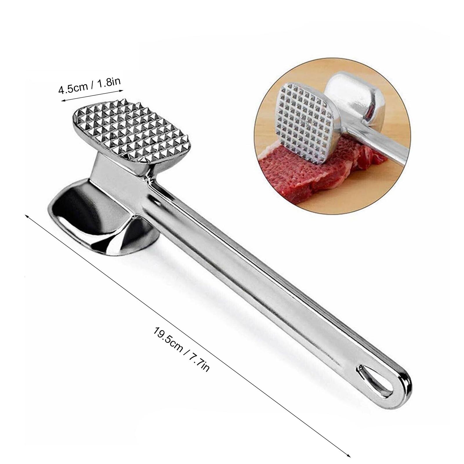 Vleesvermalser Hammer Tool Dubbelzijdig Nagels Vlees Mallet Vlees Hamer Voor Steak Kip Vis Vlees Pounder Vleesvermalser tool