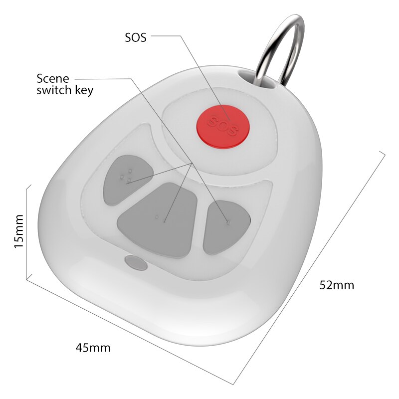 Z-welle Plus Drahtlose SOS Panik Notfall Geschmack Alarm Für Altenpflege Schlüssel SOS Geschmack