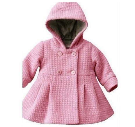 Winter Baby Girls Coats Infant Jackets Trench Jacket Children Overcoat Bebe Poncho Girl Hooded Outerwear Newborn Clothes