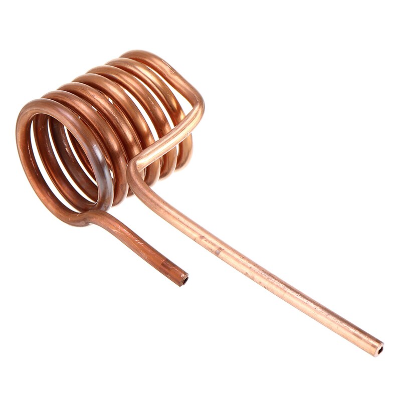 Induction Heating Coil Induction Heating Copper Tube 6mm Quenched Tapless Heating Head DIY ZVS Coil