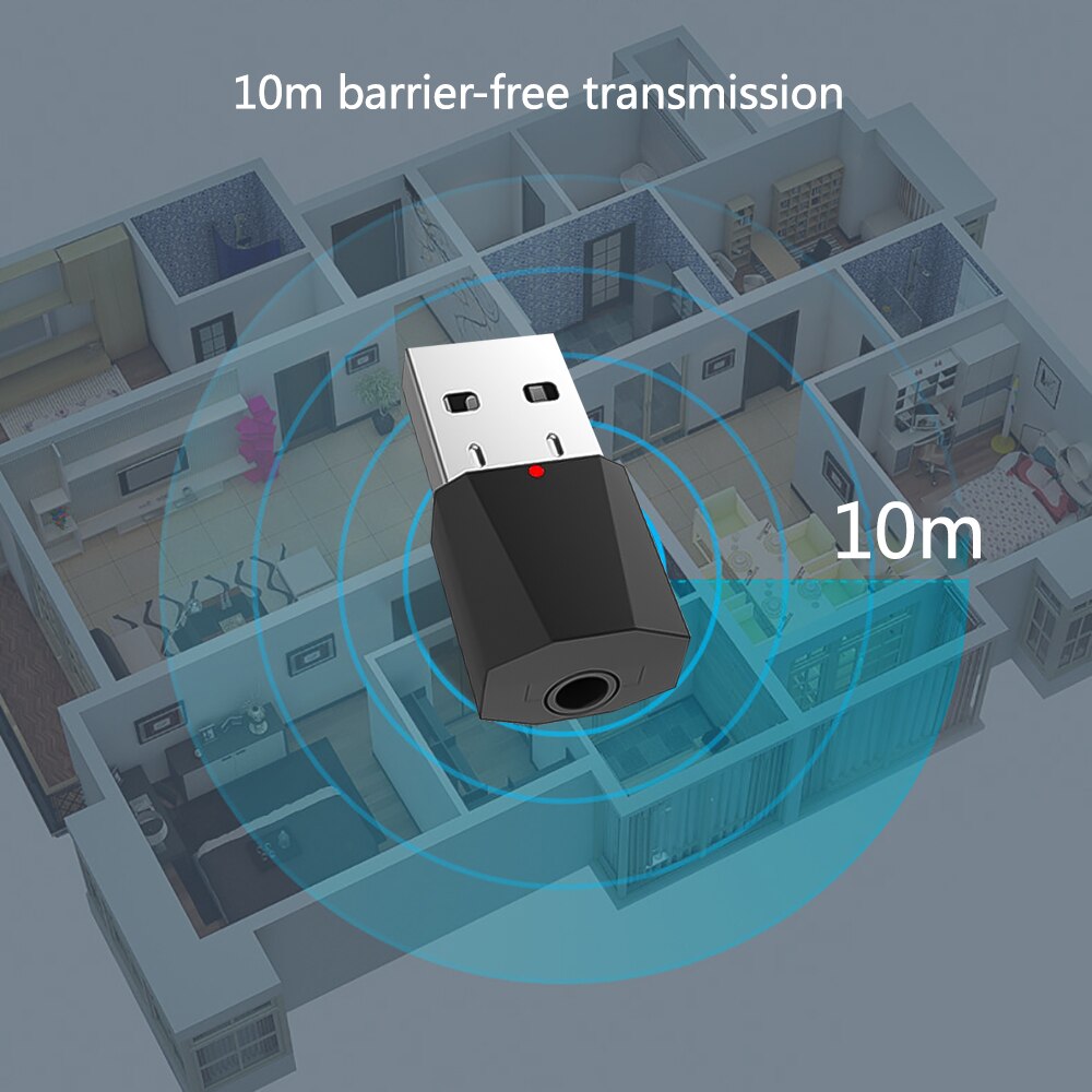 3,5mm kabellos USB Bluetooth Adapter PC Bluetooth Dongle V4.2 Mini Audio- Empfänger hoch Geschwindigkeit Bluetooth Empfänger Für Computer PC