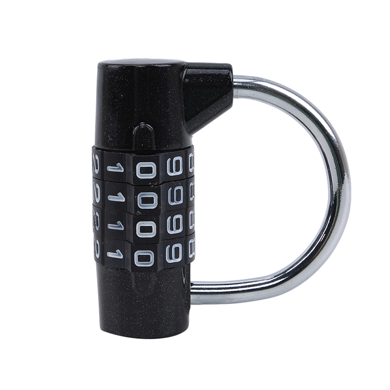 Heavy Duty 4 Dial Digit Combination Lock Weatherproof Security Padlock Outdoor Gym Safely Code Lock Black